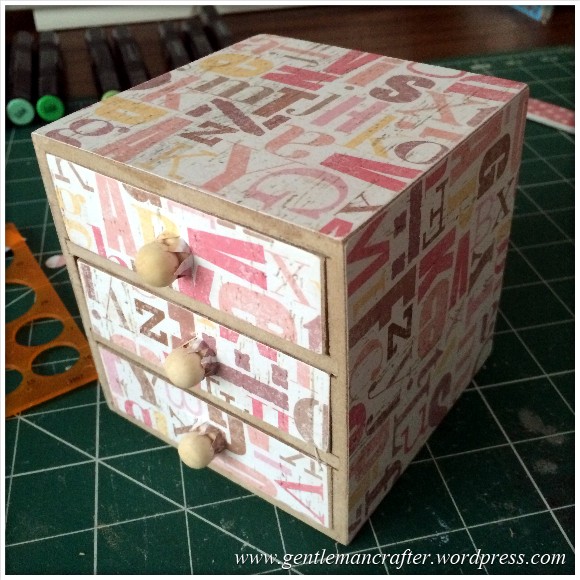 Decorating A Set Of MDF Drawers With Craftwork Cards Paper - 8