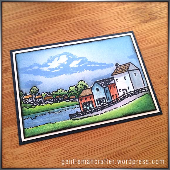 Artist Trading Card Daily 116 - Hobby Art and Indigo Blu Stamps