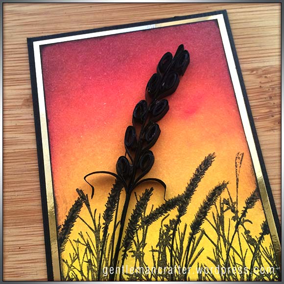 Artist Trading Card Daily 117 Indigo Blu and Quilling 2