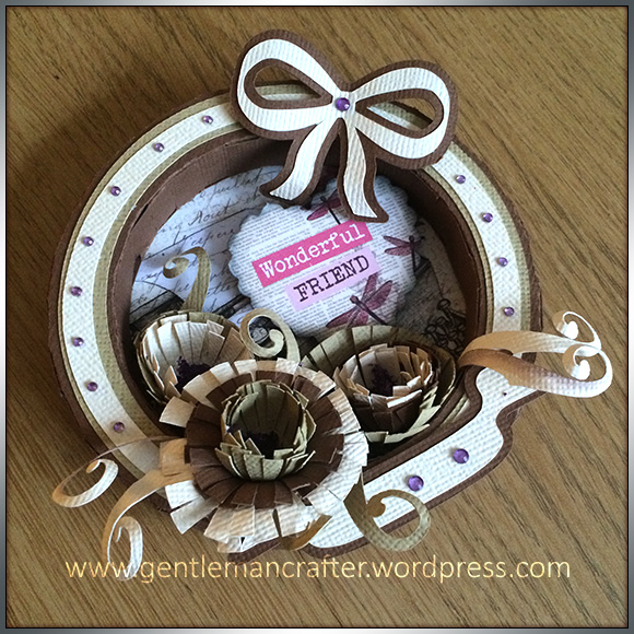 Circular Easel Box Frame Card - 3