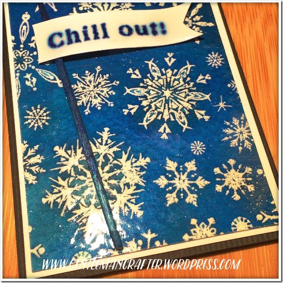 Artist Trading Card Daily 121 Impression Obsession Snowflake 3