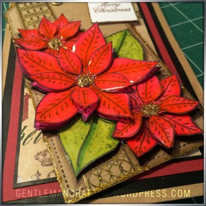 Georgina Ford Poinsettia Stamp Gift Bag (6)