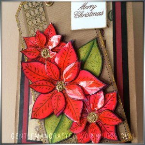 Georgina Ford Poinsettia Stamp Gift Bag (7)