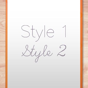 Single Line Font - Alphabet Style Examples