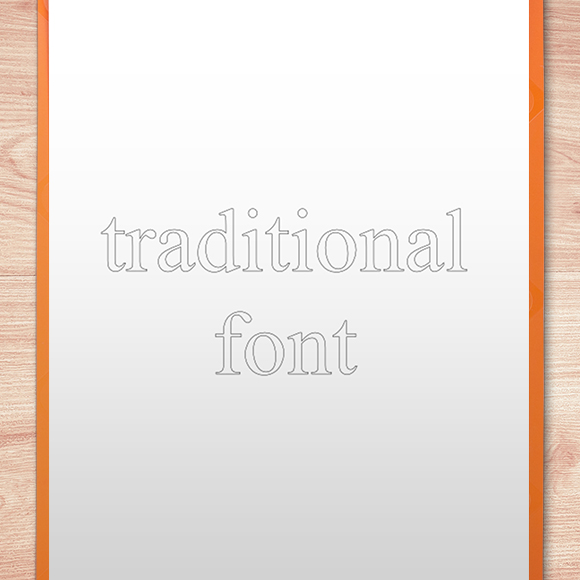 Single Line Font - Outline Example