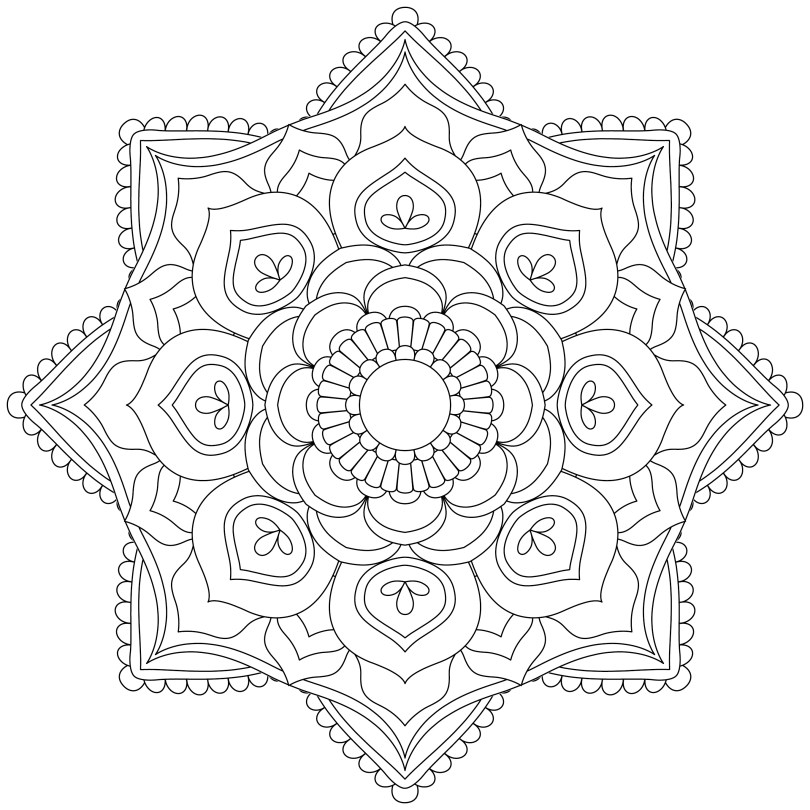 Mandala Monday 4 Free Colouring In Design