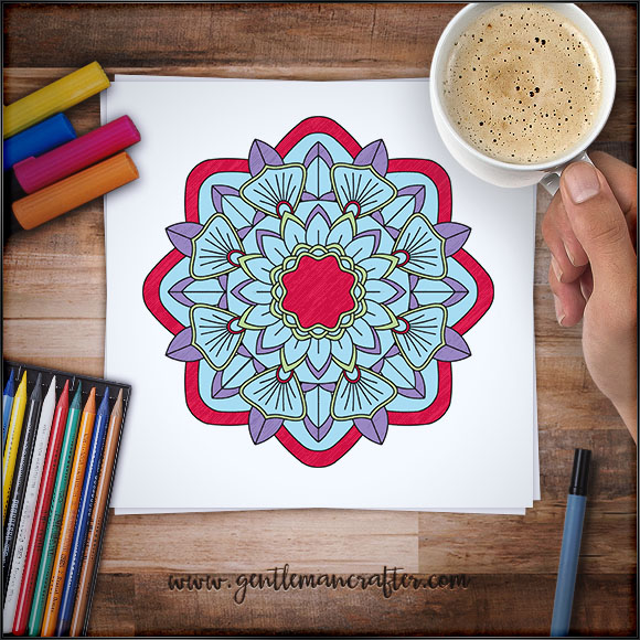 Mandala Monday 26 – Free Download To Colour In – GENTLEMAN CRAFTER