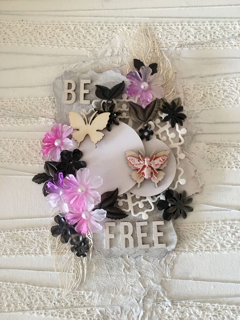 Be Free Mixed Media Canvas Creation (28)