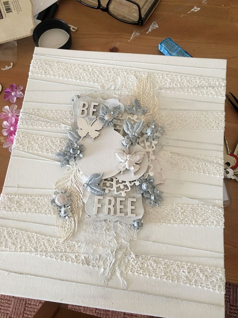Be Free Mixed Media Canvas Creation (30)