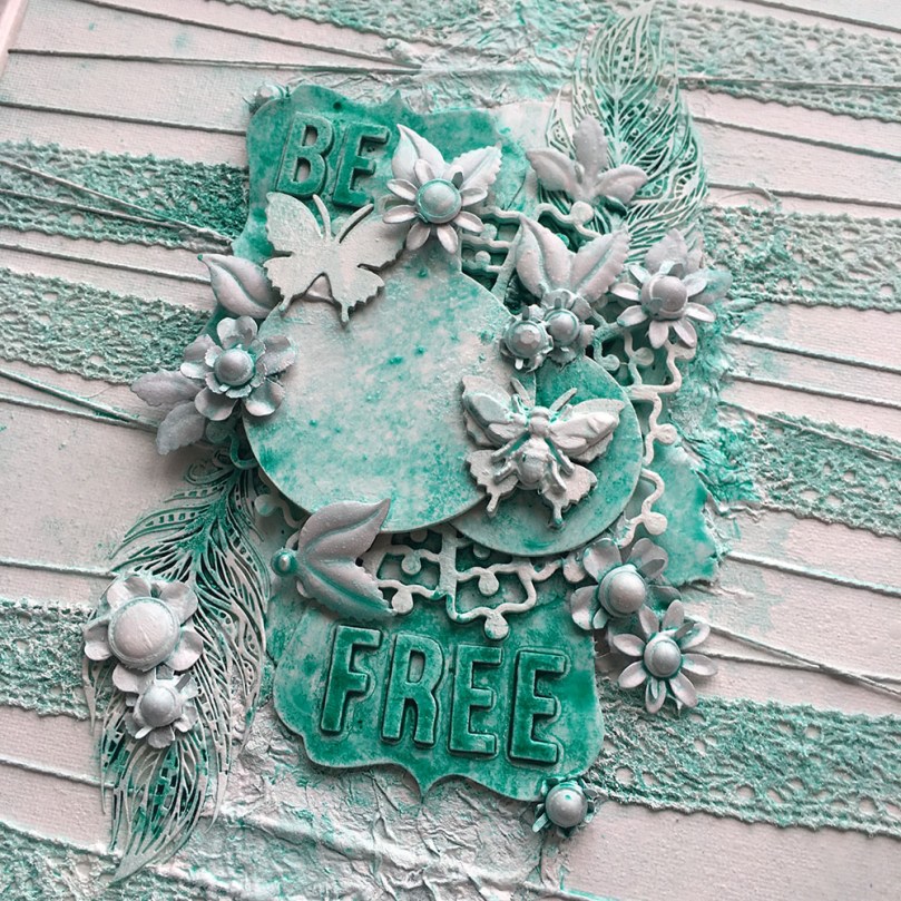 Be Free Mixed Media Canvas Creation (31)