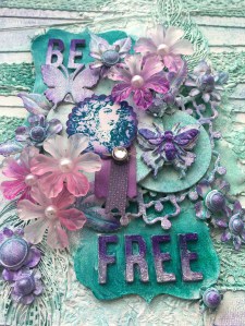 Be Free Mixed Media Canvas Creation (46)