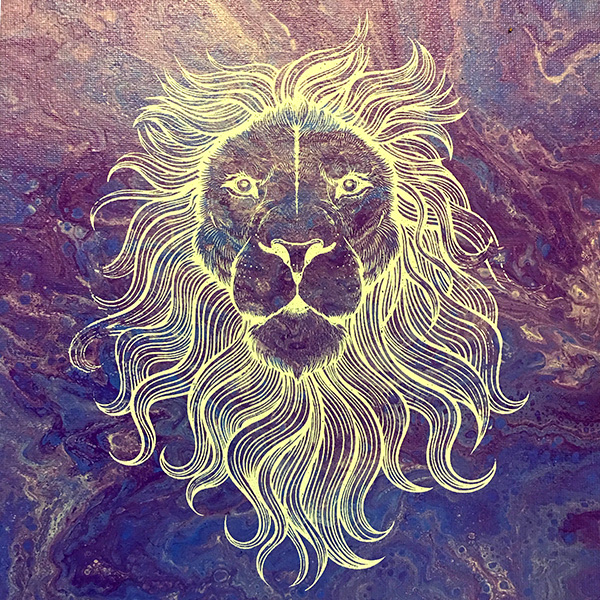 Screen Sensation Screen Printing And Paint Pouring Mixed Media (1)