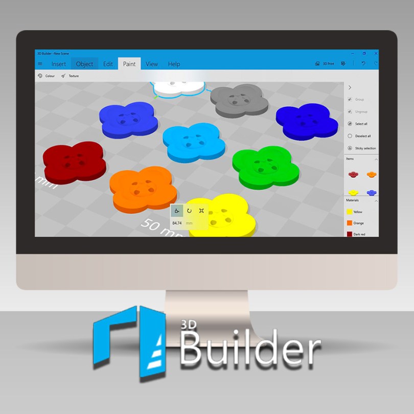 Creating A Flower Button With Stitch Channels In Microsoft 3D Builder Blog