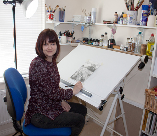 Alice Hole Artist In Her Studio