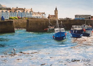 Sea-Sparkling-Light,-Porthleven