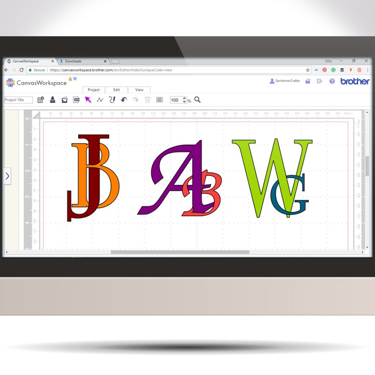 Scan N Cut Saturday Creating A Decorative Monogram – GENTLEMAN CRAFTER