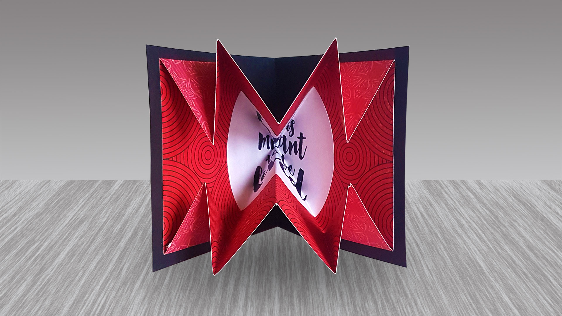 Turkish Map Fold Pop Up Greetings Card Insert 1