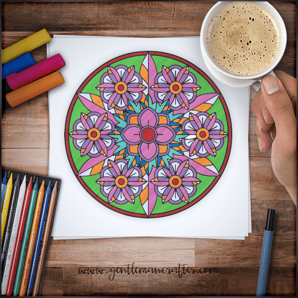 Mandala Monday 68 Free Colouring Sheet To Download Preview