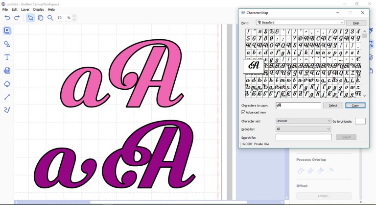 Scan N Cut Saturday – Accessing Alternate Characters With Character Map ...