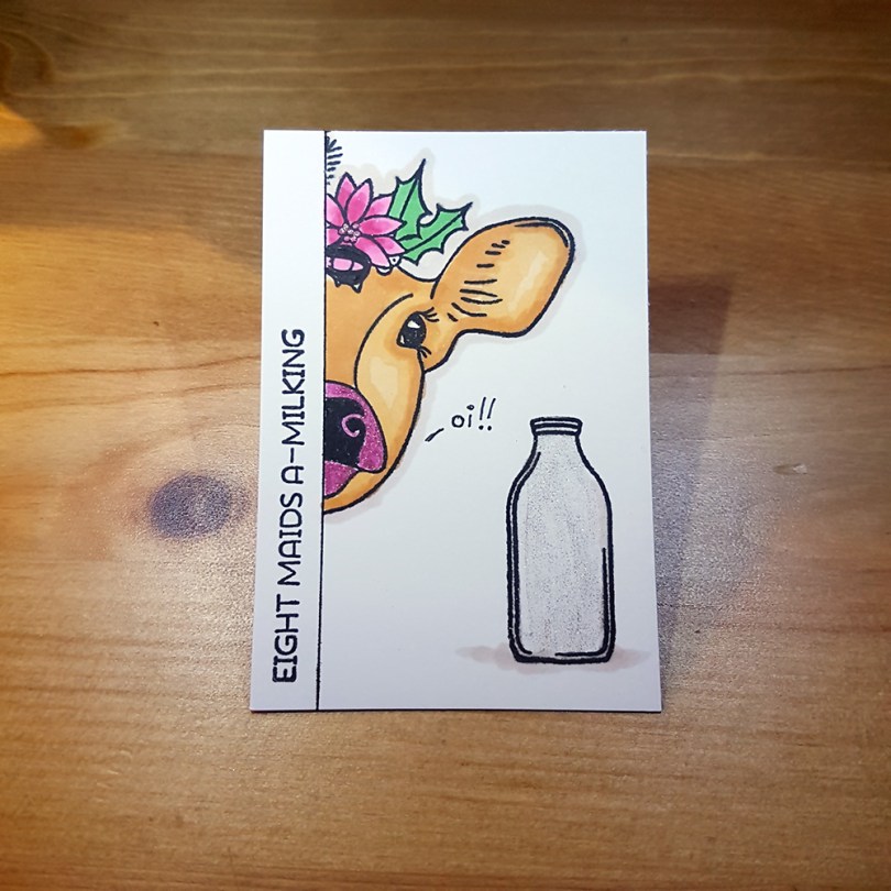 8 Maids Milking Artist Trading Card by John Bloodworth Gentleman Crafter