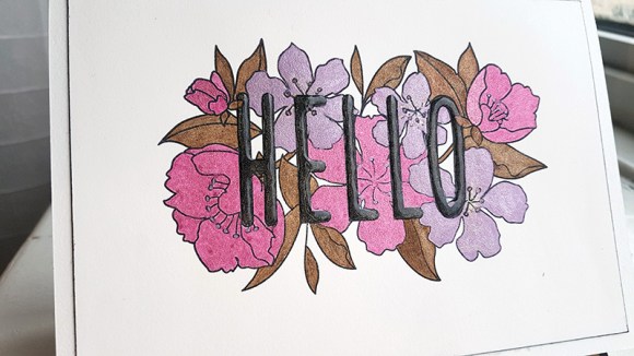 Greetings Card Mama Elephant Botanic Hello John Bloodworth Gentleman Crafter (15)