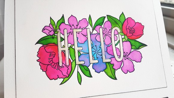 Greetings Card Mama Elephant Botanic Hello John Bloodworth Gentleman Crafter (17)