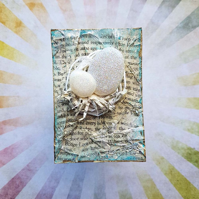 New Beginnings Mixed Media Artist Trading Card by John Bloodworth Gentleman Crafter (1)