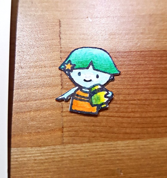 The Age Of Aquarius Rubber Stamped Greetings Card by John Bloodworth Gentleman Crafter (8)