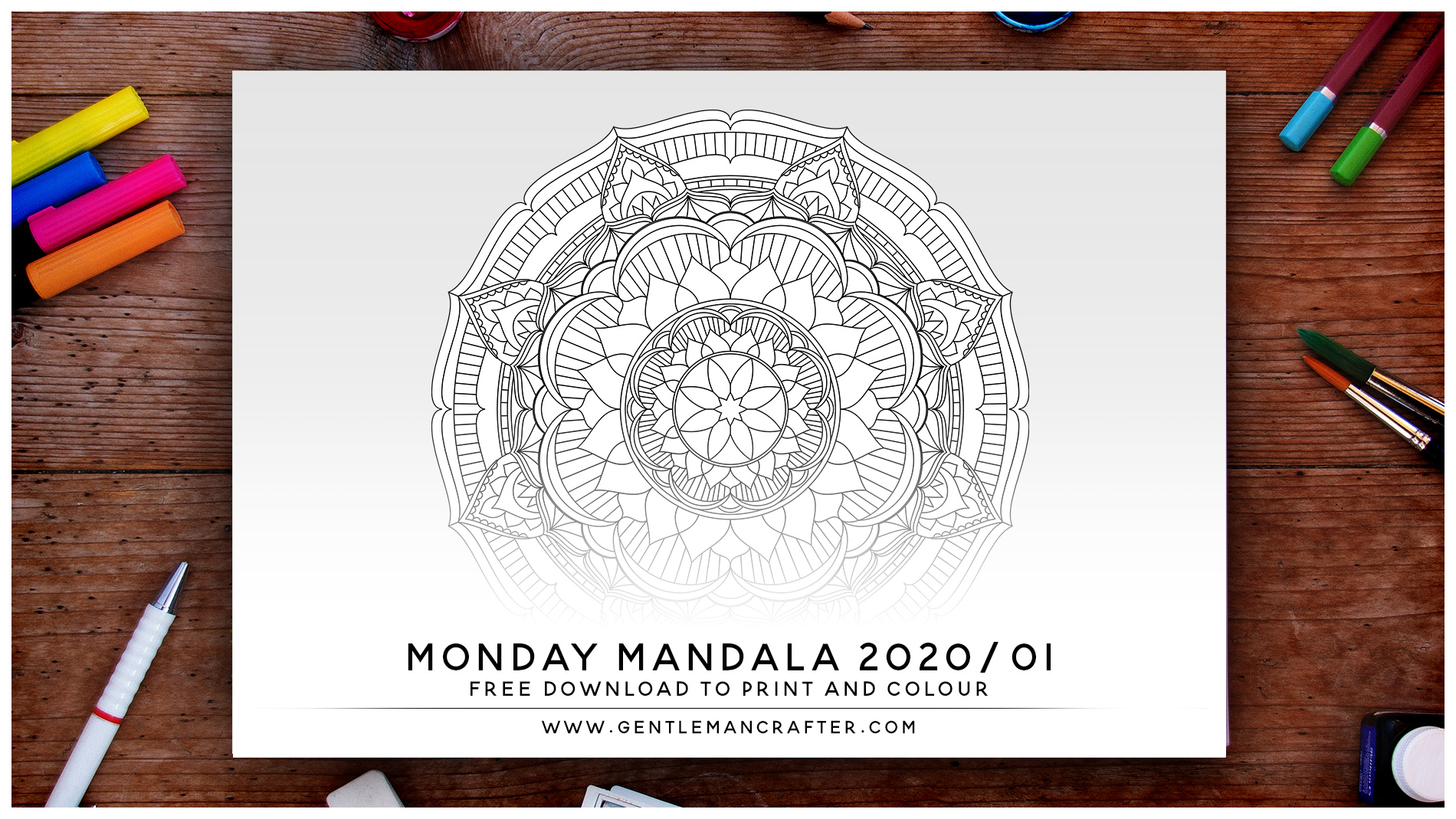 Mandala Monday 2020 – 01 FREE Design To Download, Print And Colour ...