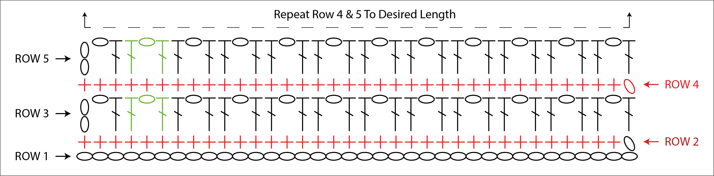 Infinity scarf crochet pattern.