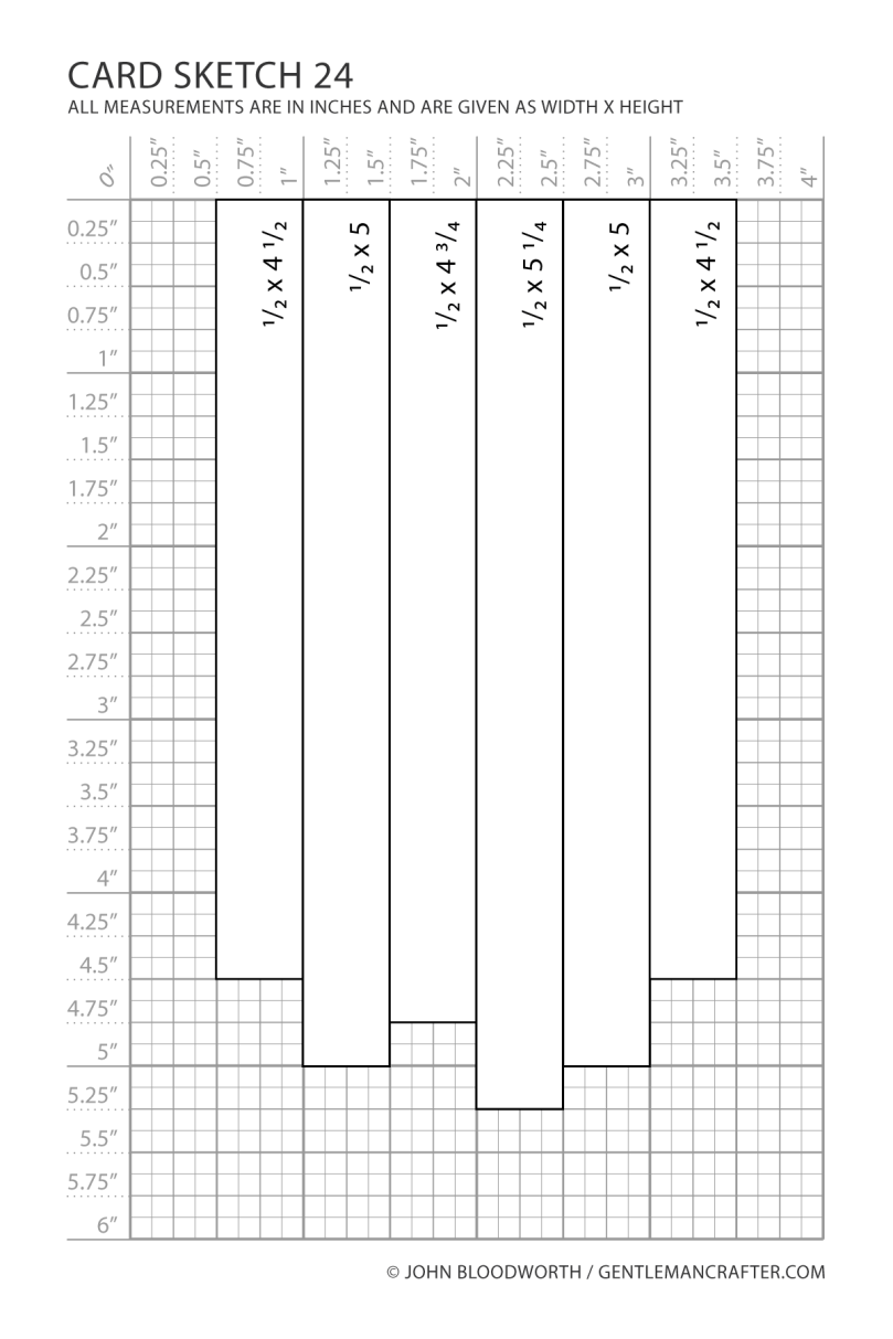 Card Layout 24 – GENTLEMAN CRAFTER