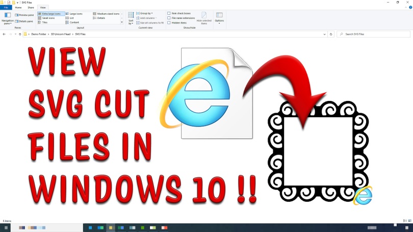 View SVG Cut Files in Windows 10