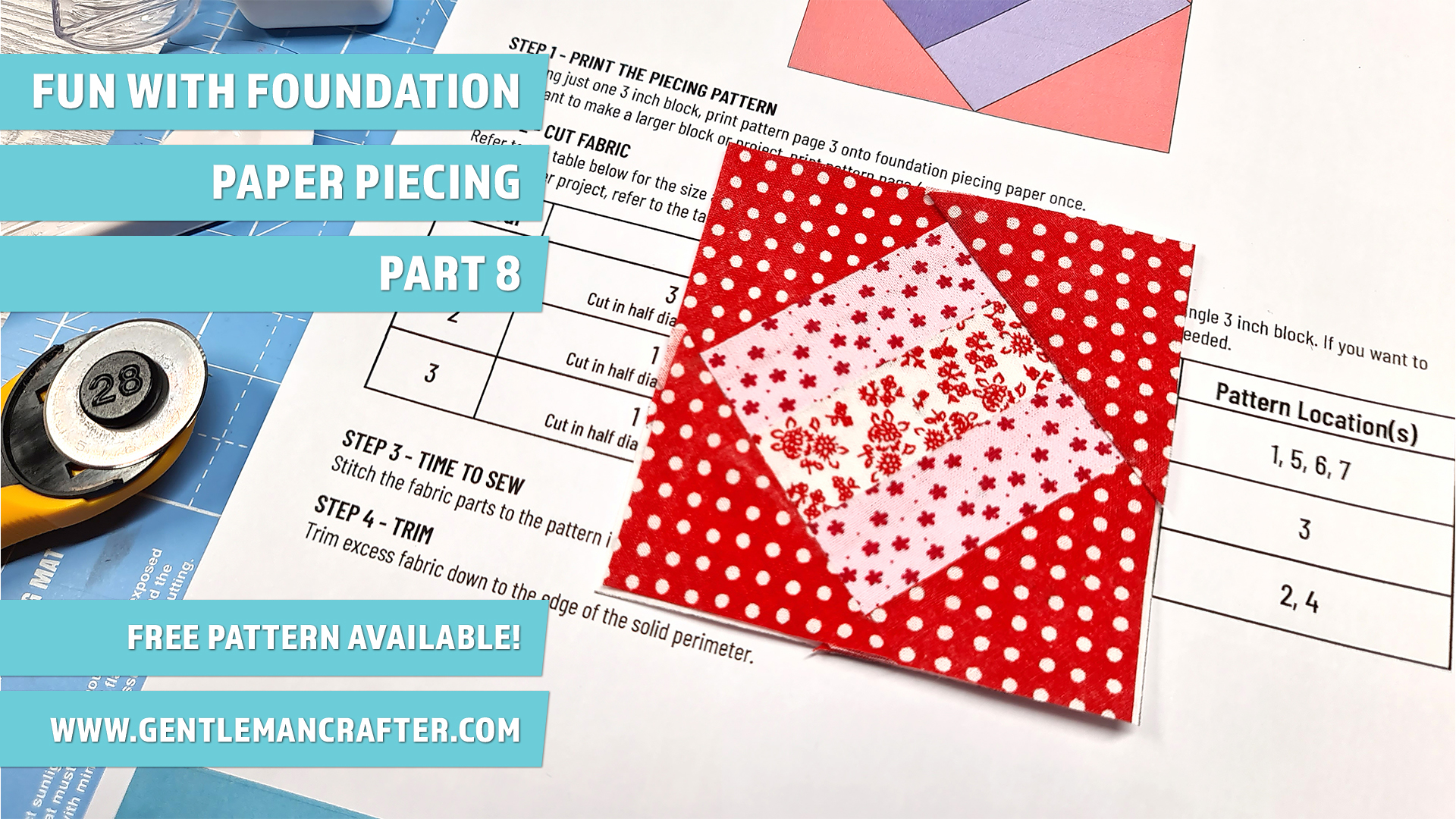 Fun with Foundation Paper Piecing Part 8 – Free Pattern Available ...