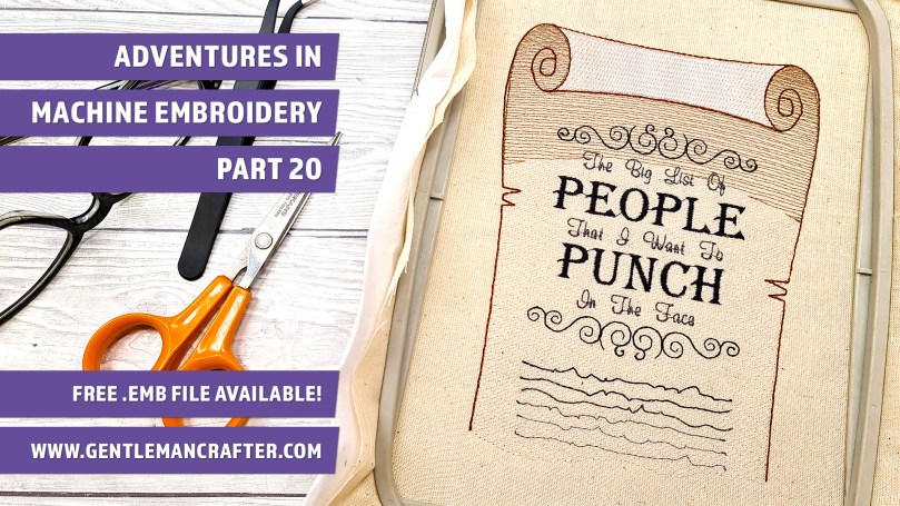 Adventures In Machine Embroidery 2022 Part&nbsp;20