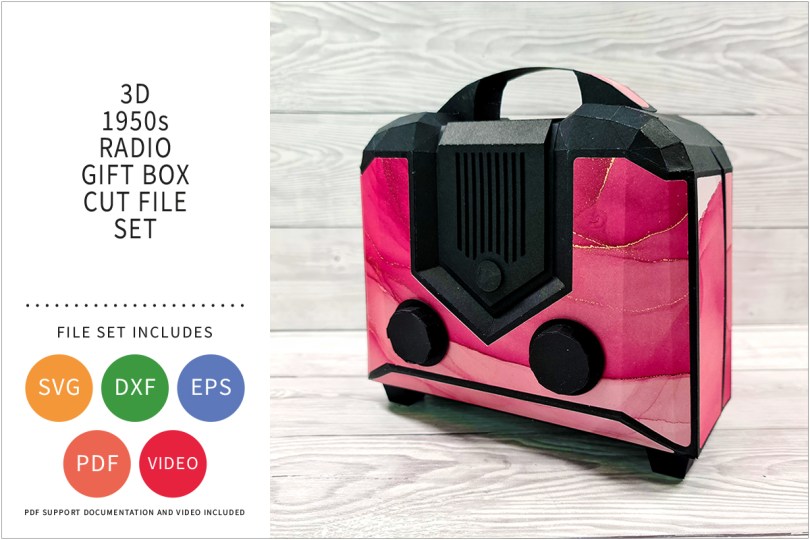 1950s Radio SVG Cut File Set