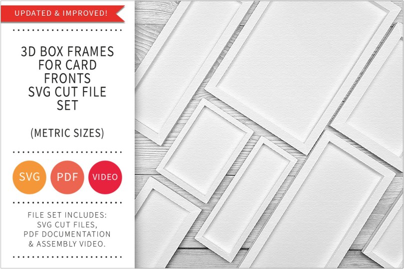 BOX FRAME SVG CUT FILE SET