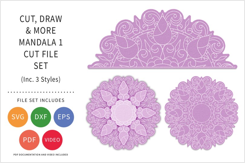 CDM-Mandala-1 SVG Cut File Set