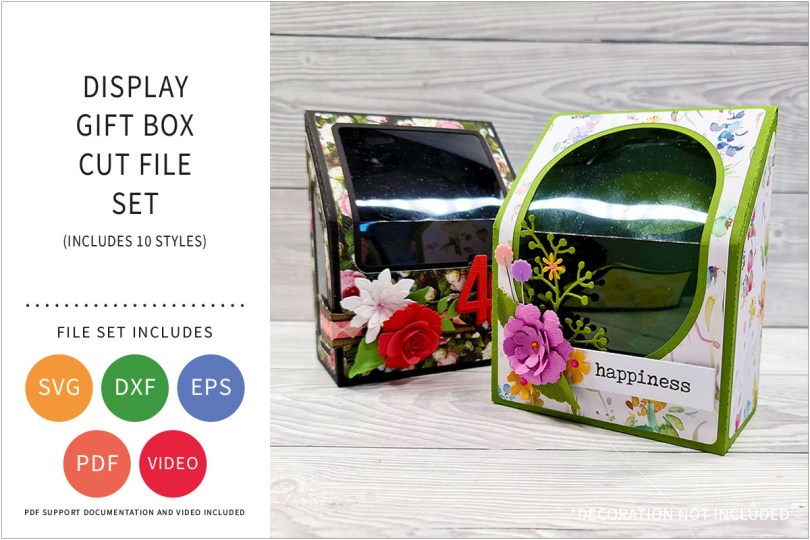 Display Gift Box SVG Cut File Set