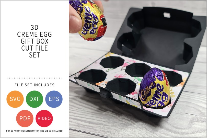 Creme Egg Carrier SVG Cut File Set