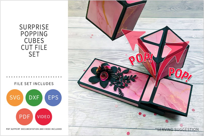 POPPING CUBES SVG CUT FILE SET 1