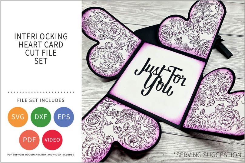 Interlocking Heart Card Cut File Set – GENTLEMAN CRAFTER