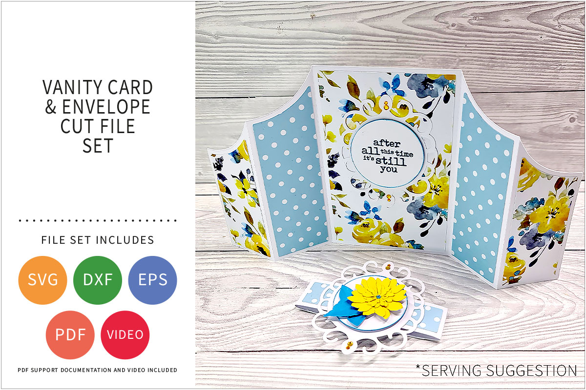 VANITY CARD SVG CUT FILE