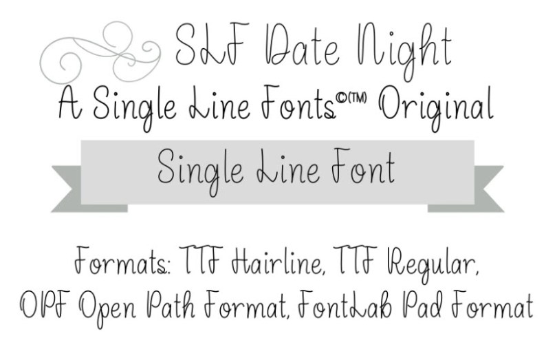 Single Line Font for Scan N Cut