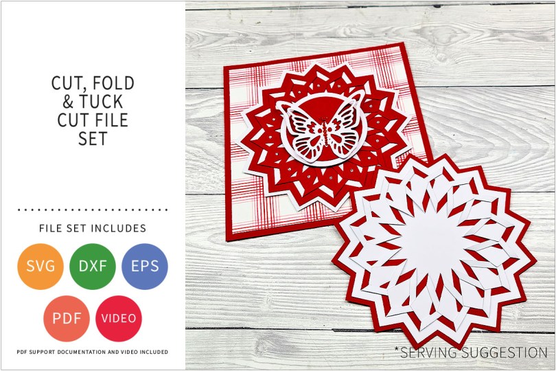 CUT FOLD TUCK SET SVG CUT FILE SET
