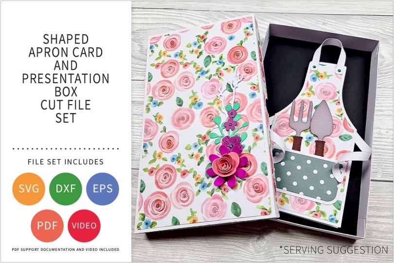 APRON CARD SVG CUT FILE SET
