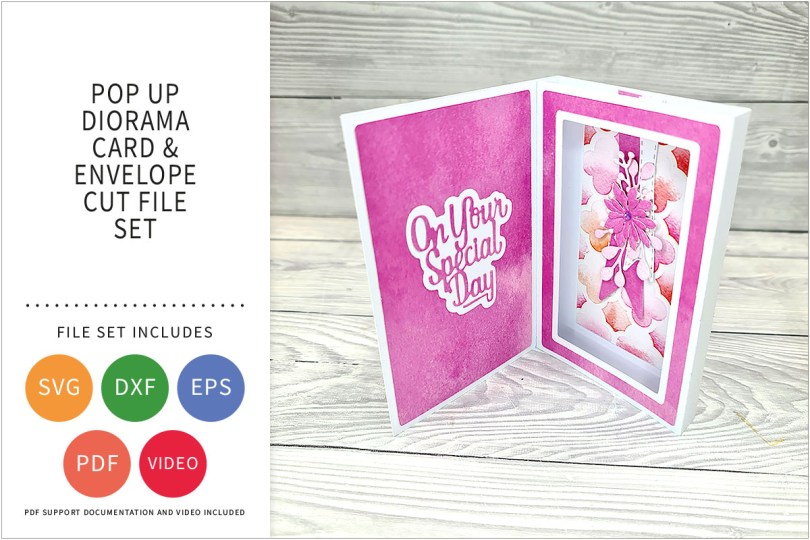 POP UP DIORAMA CARD SVG CUT FILE