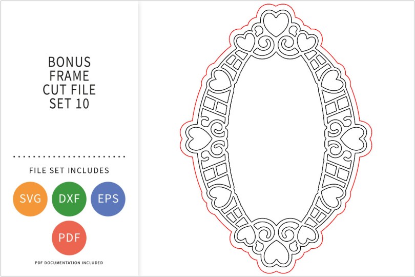 BONUS FRAME SVG CUT FILE SET 10