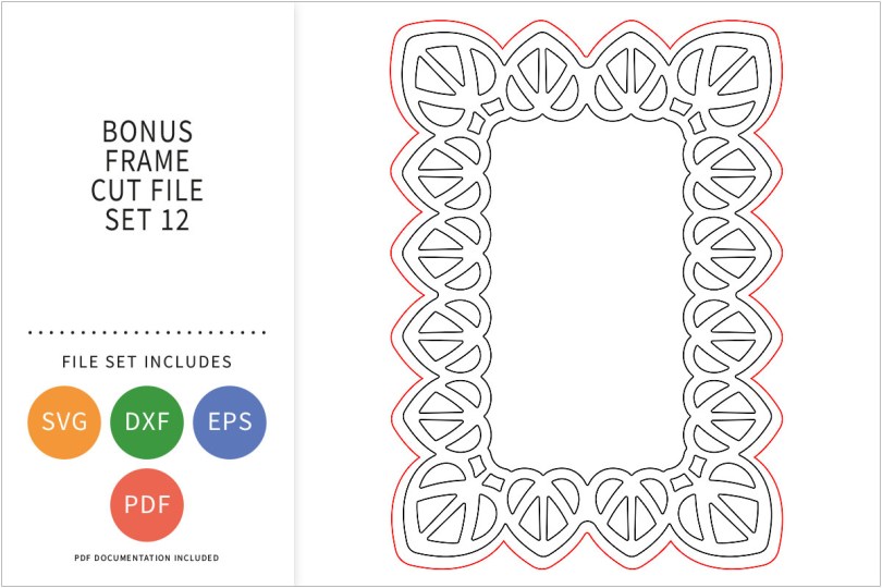 BONUS FRAME SVG CUT FILE SET 12