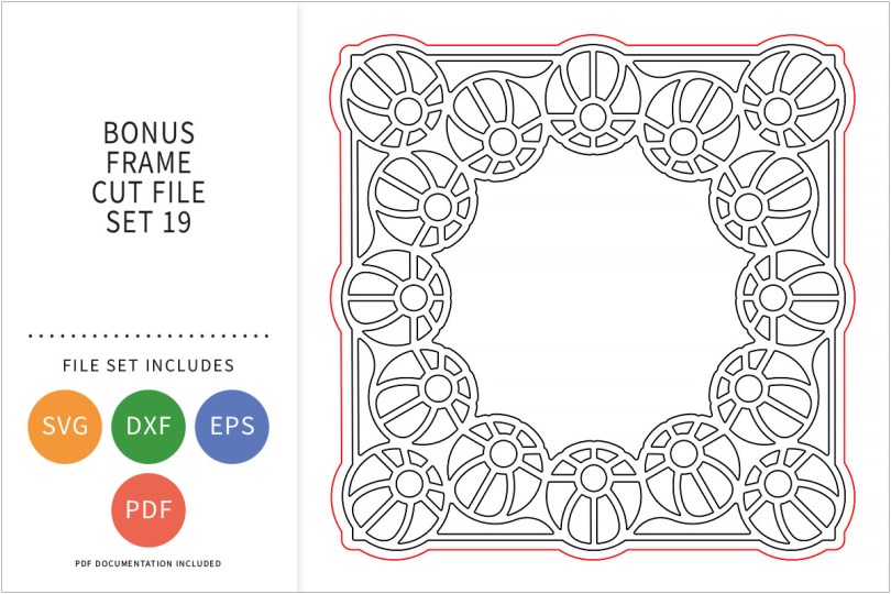 BONUS FRAME SVG CUT FILE SET 19