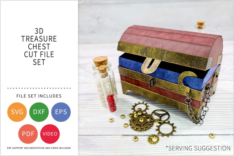 TREASURE CHEST SVG CUT FILE SET